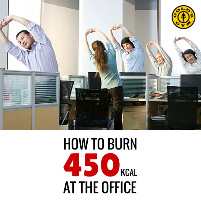 how to burn calories at your desk