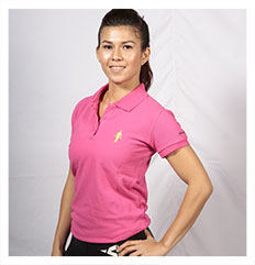 Polo Shirt A Female Pink Fushia