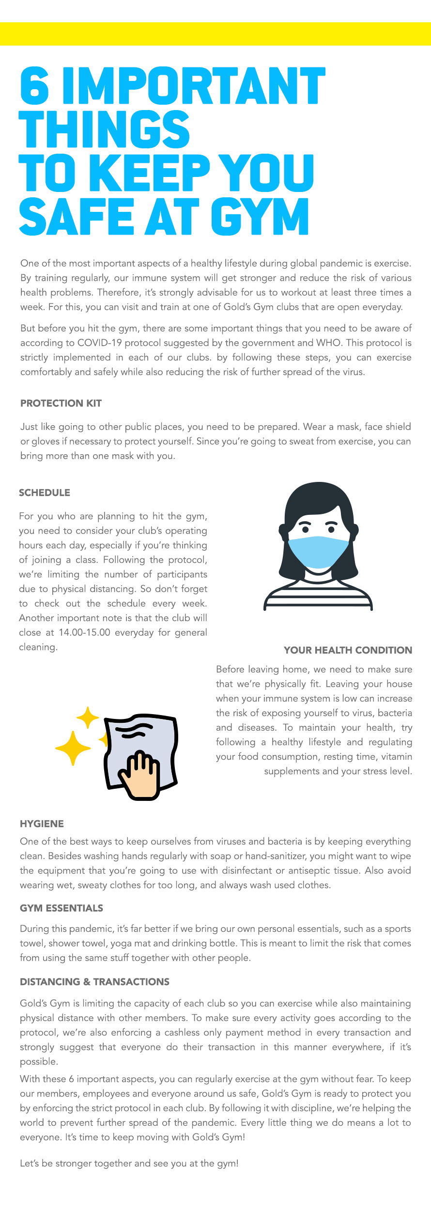 6 importance thing safe at gym