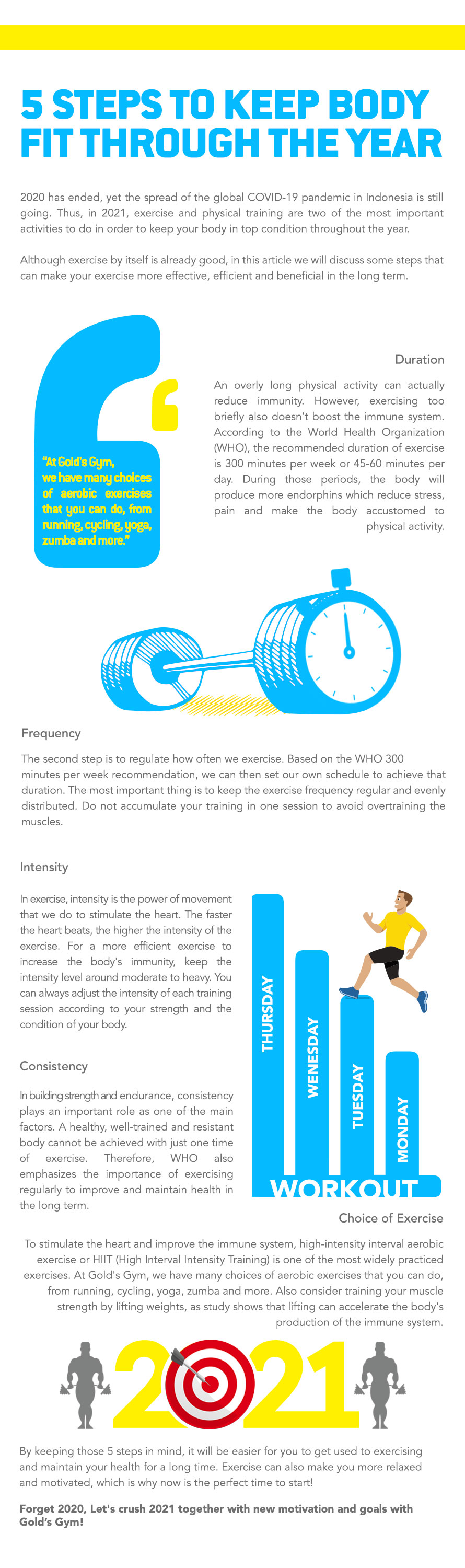 keep body fit 5 step